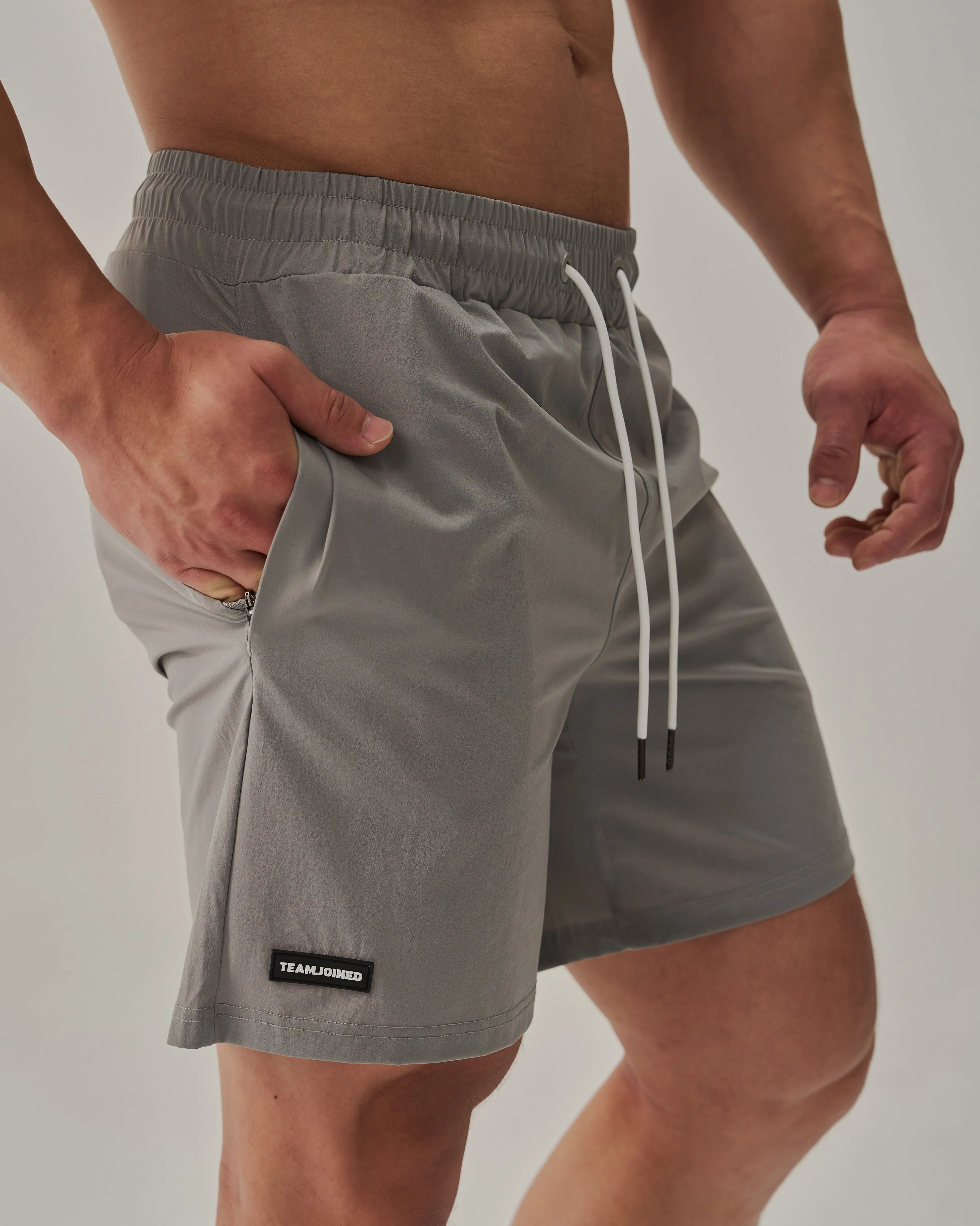 Patched Gym Shorts