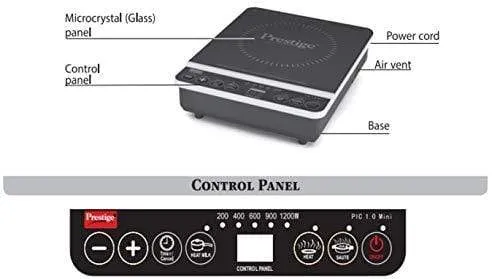 Prestige Travel Induction Cooktop 1200 watts