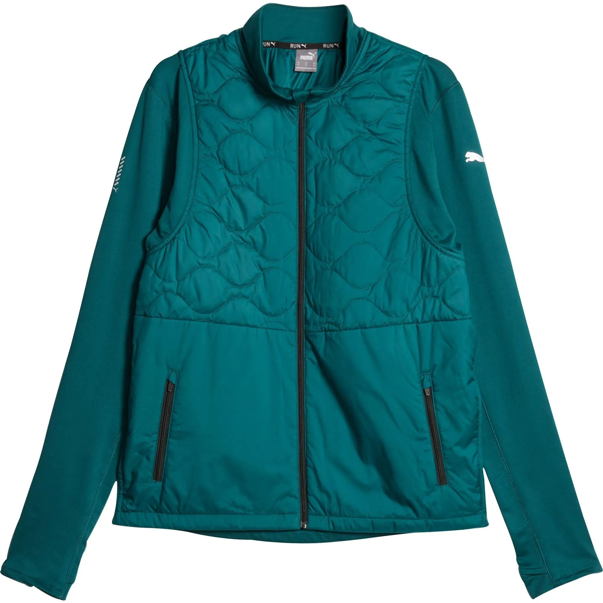 Puma Cloudspun WRMBL Mens Running Jacket - Green