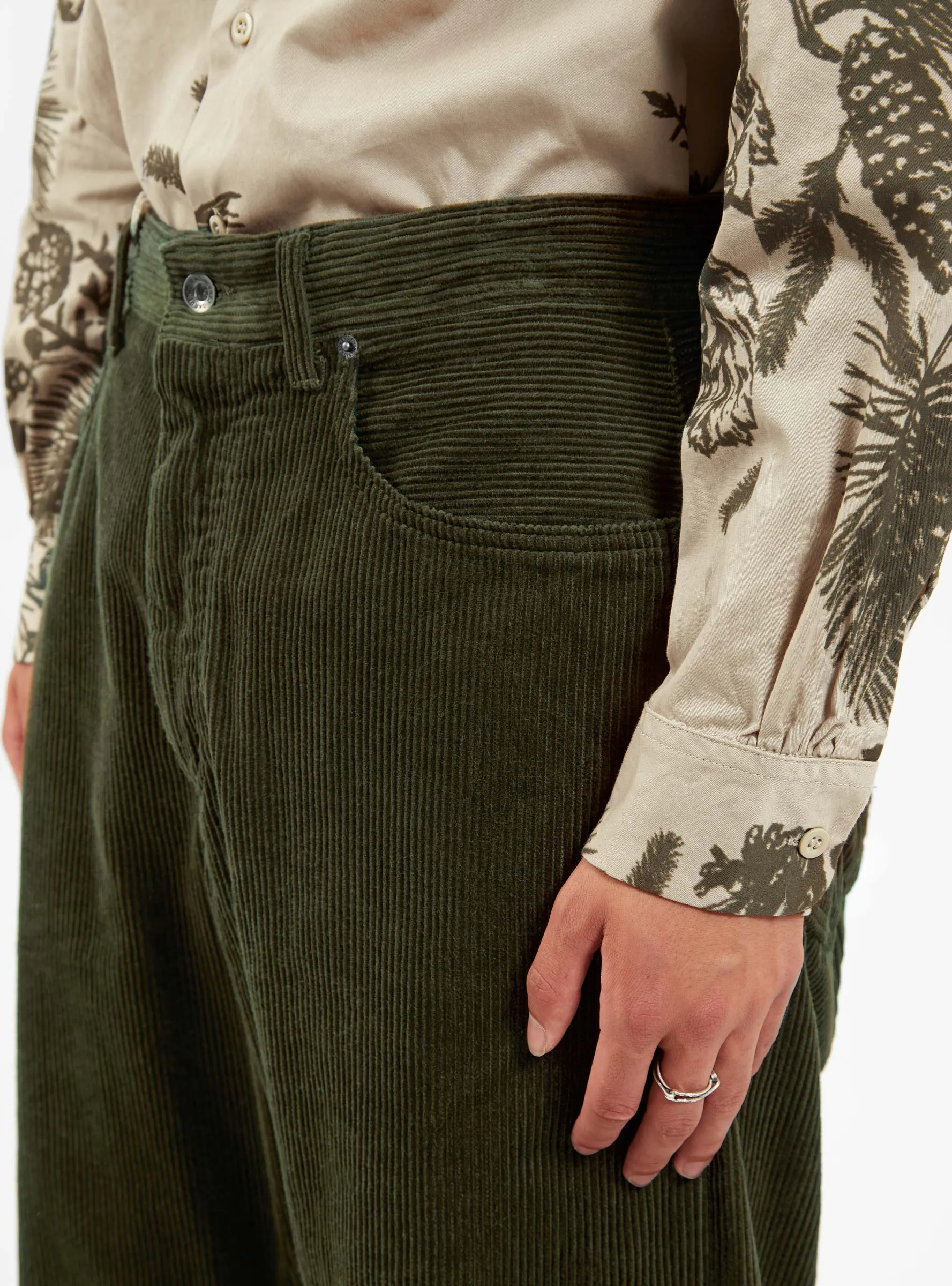 RF 8W Corduroy Trousers Olive