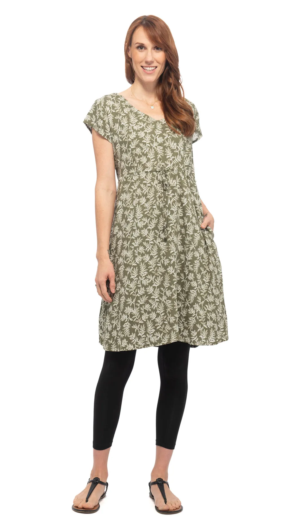 Robyn Dress - olive - rayon