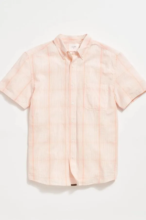 Short Sleeve Line Plaid Tuscumbia Shirt