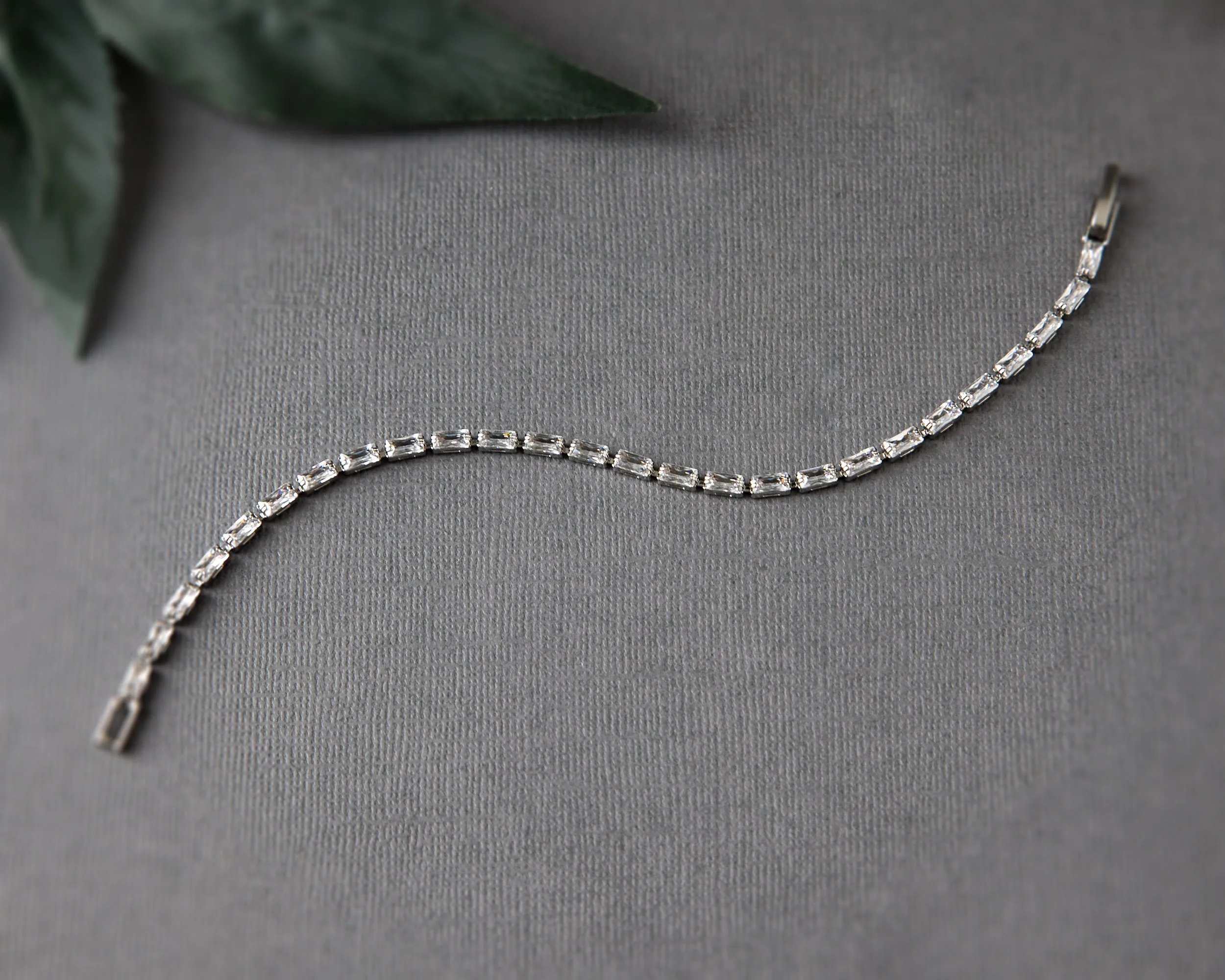 Simple Baguette CZ Bracelet