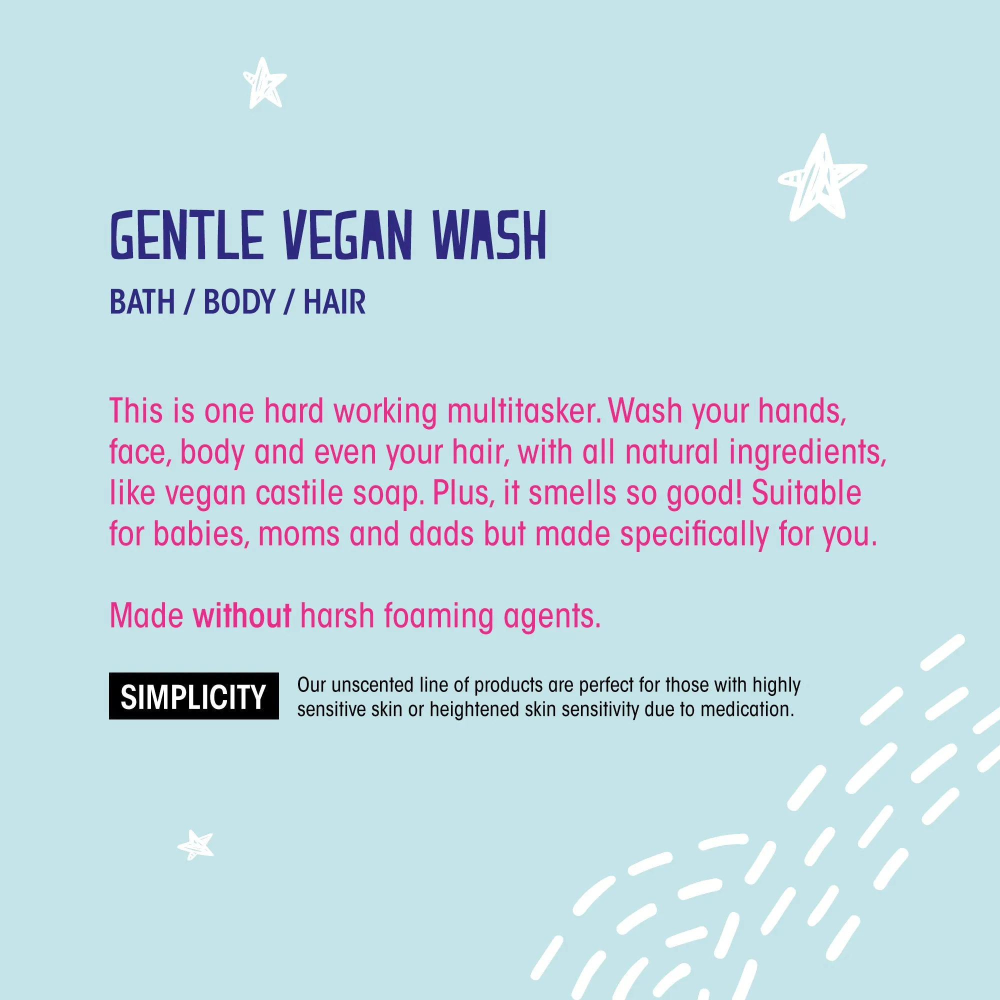 SIMPLICITY VEGAN BATH & BODY WASH