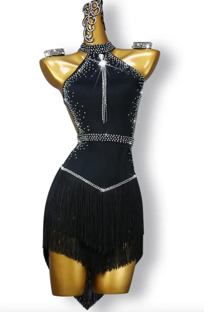 Sparkle Custom Latin Dance Attire | QY03