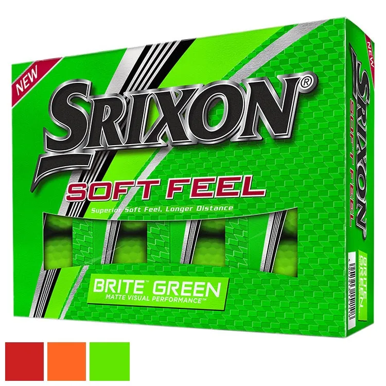 Srixon Soft Feel Brite Matte Color Golf Balls