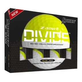 Srixon Z-Star Divide Golf Balls Yellow/White