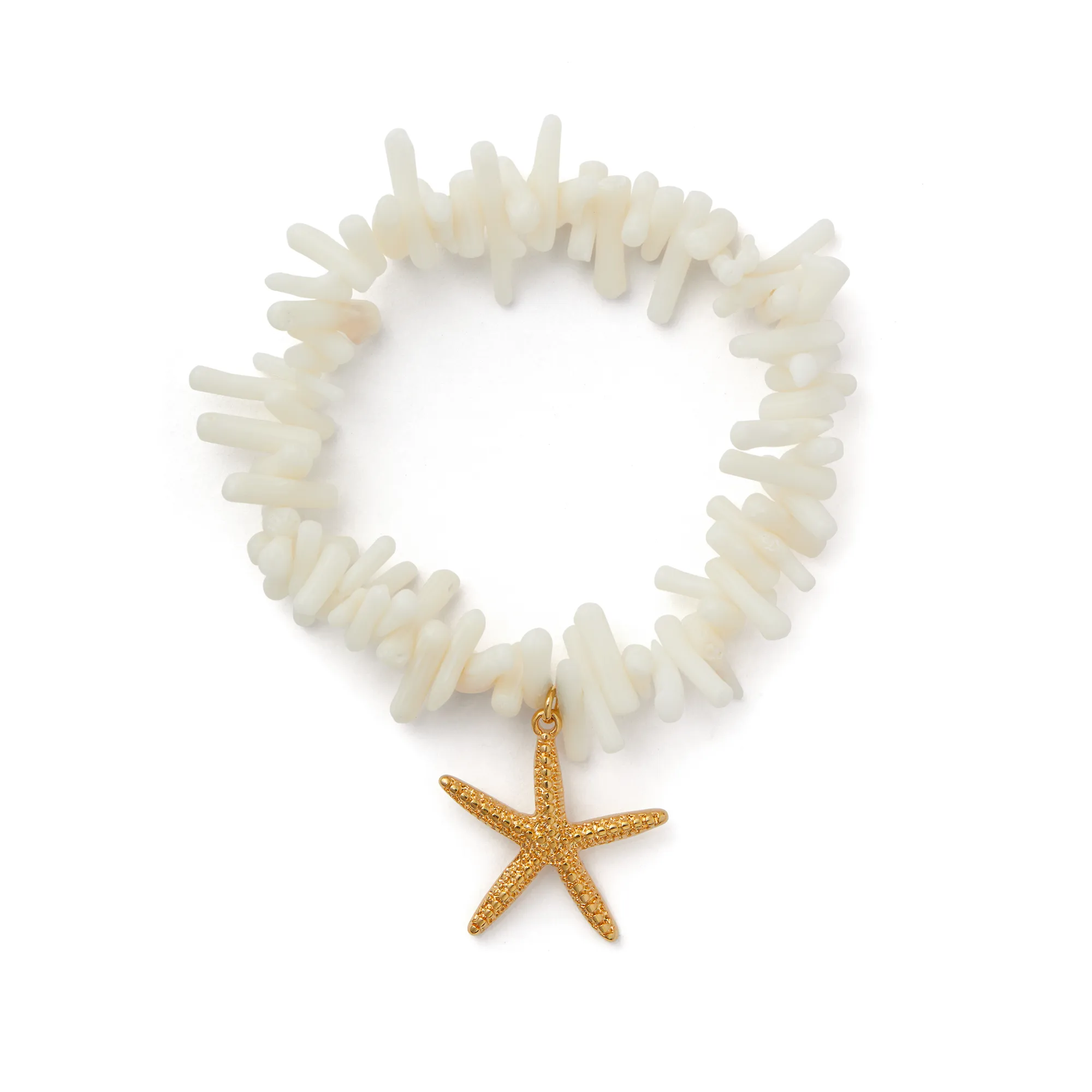 Statement Coral Chip & Starfish Bracelet