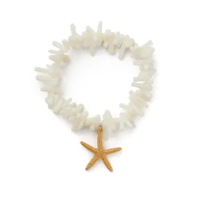 Statement Coral Chip & Starfish Bracelet