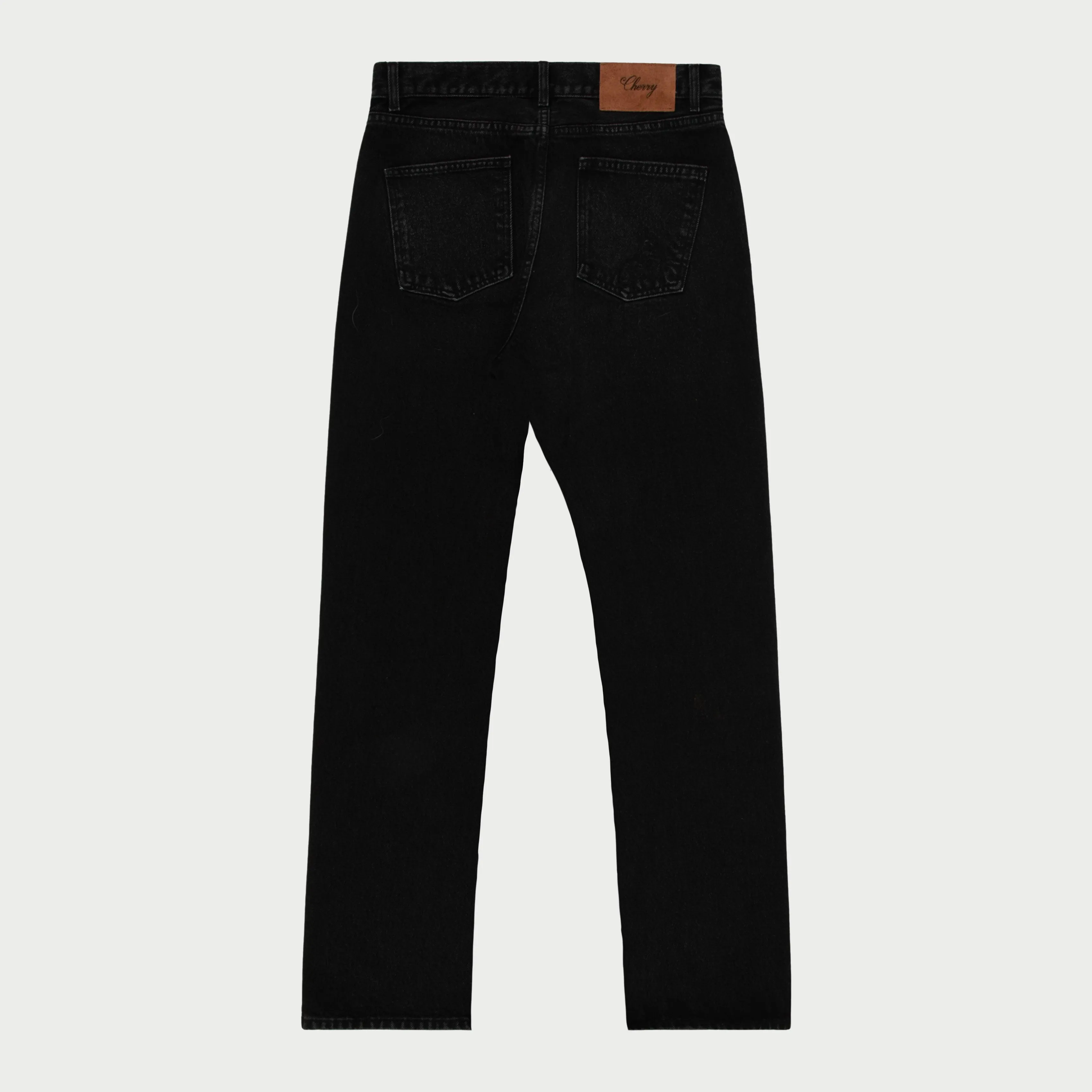 Straight Leg 5 Pocket Denim (Black)