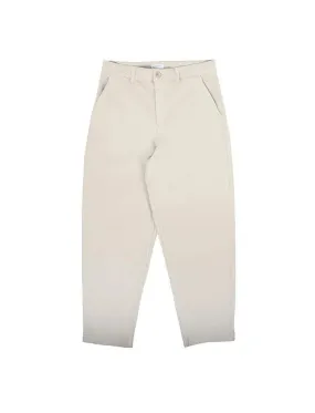 Sunspel Cotton Tapered Trouser Chalk