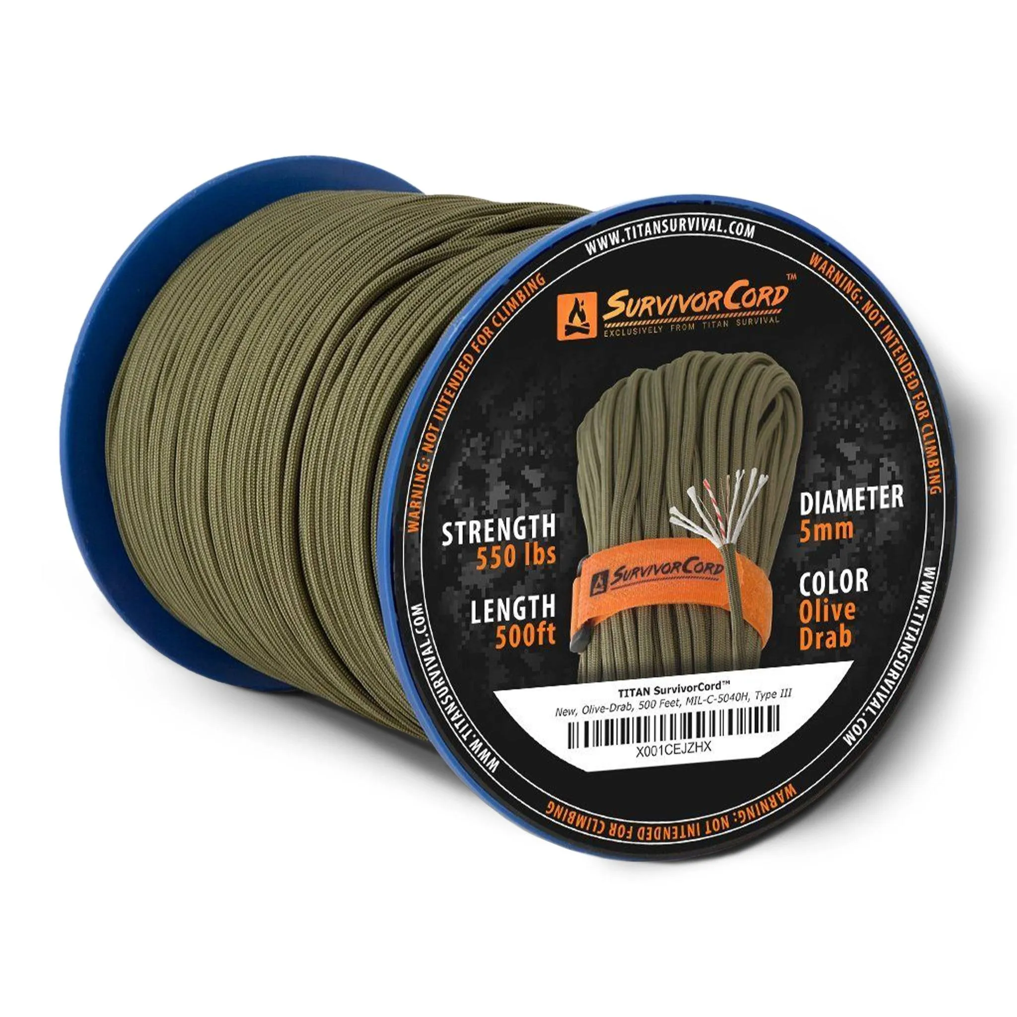 SurvivorCord Spool | OLIVE-DRAB