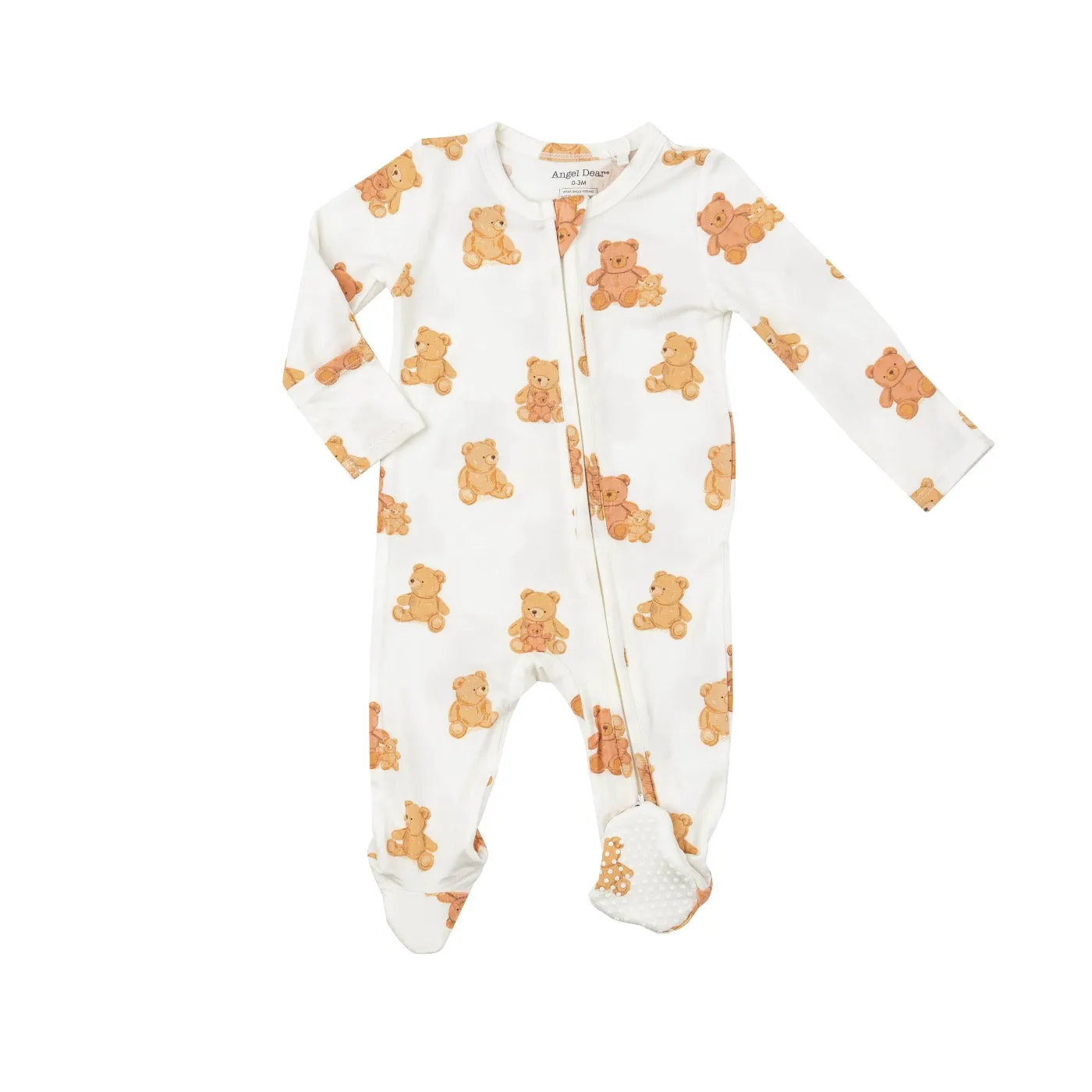 Teddy Bears Two-Way Zipper Footie by Angel Dear