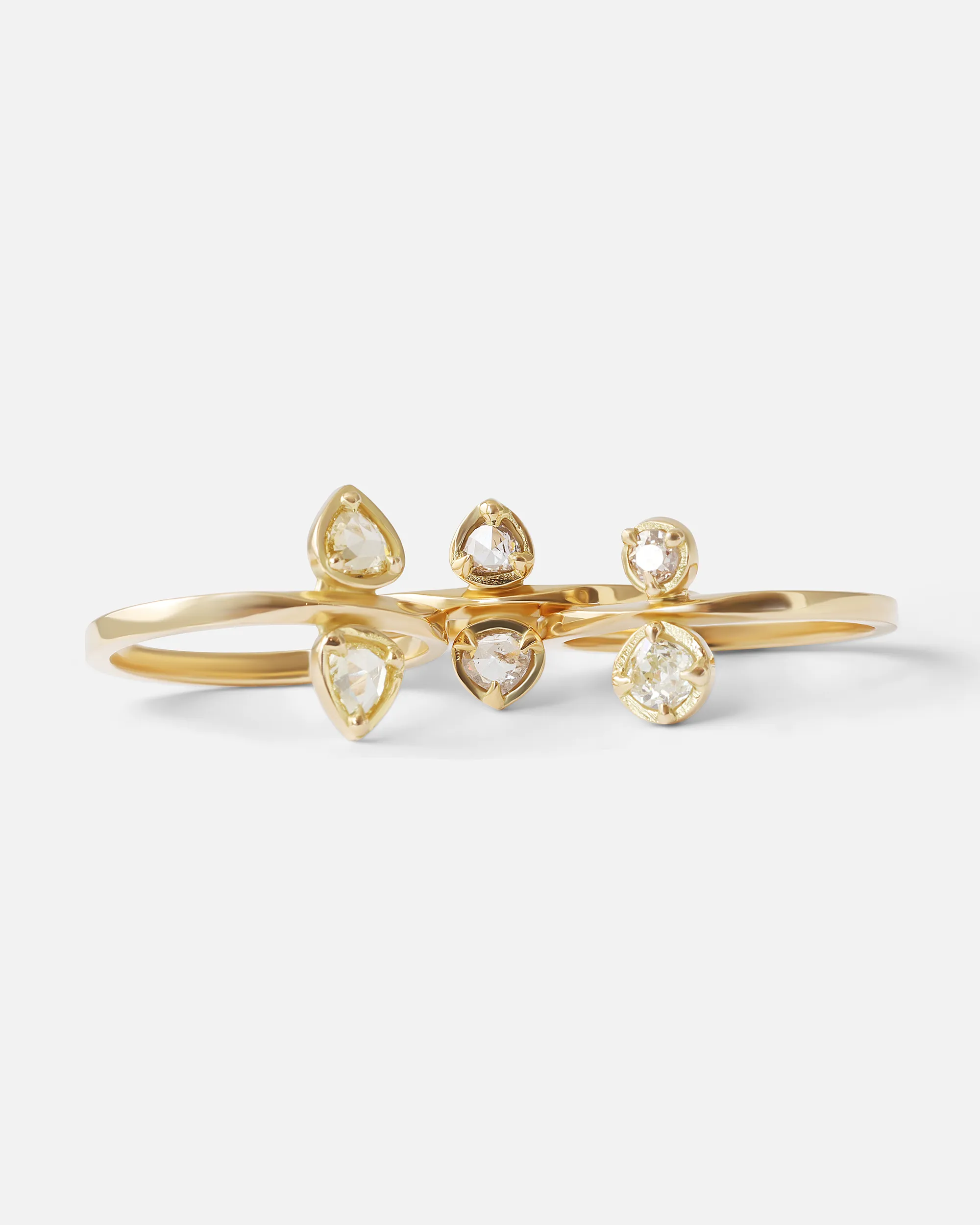 Toi Et Moi / 0.4ct Yellow Heart Diamond Ring