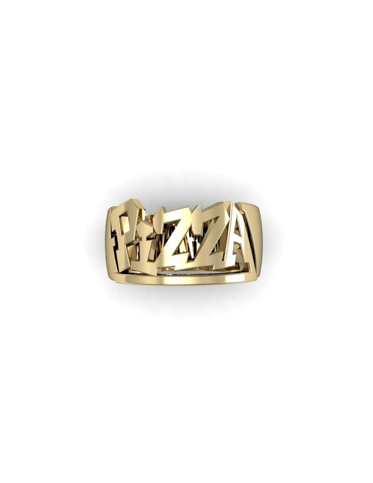 Unisex Ring Pizza - Official White Trash Charms Jewellery