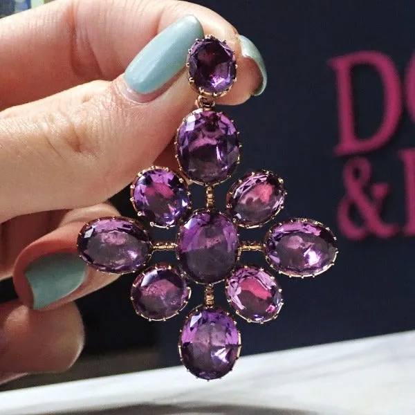 Victorian Amethyst Pendant Necklace