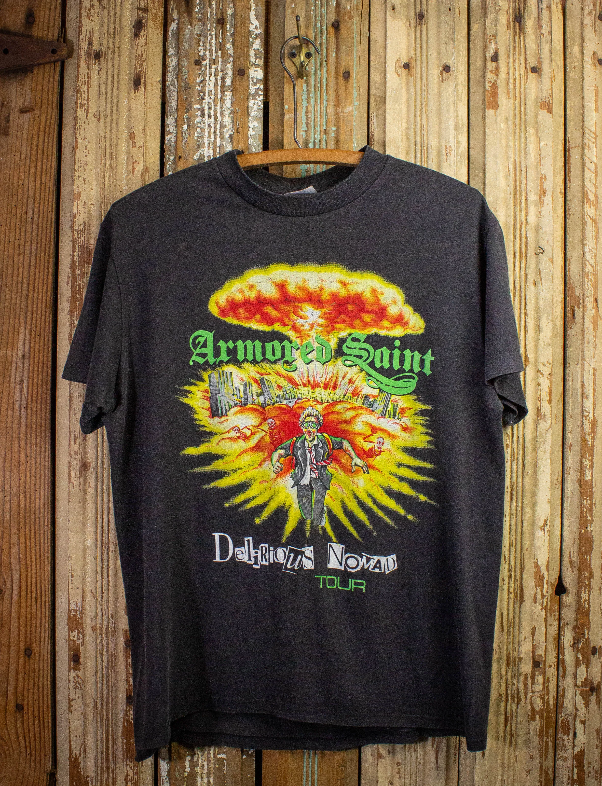 Vintage Armored Saint Delirious Nomad Concert T Shirt 1987 Black Medium