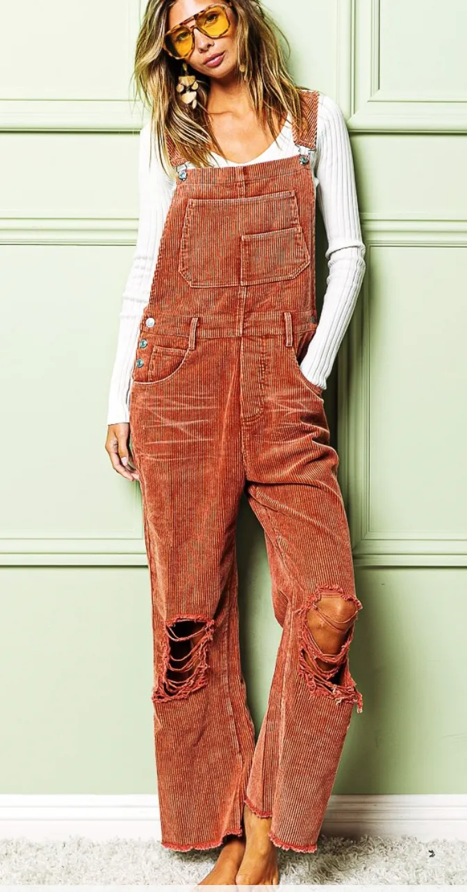 Vintage Washed Overalls