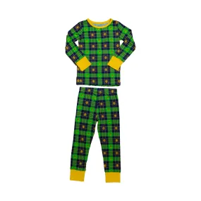 YOUTH Bananas Pajama Set - Green Tartan